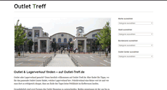 Desktop Screenshot of outlet-treff.de